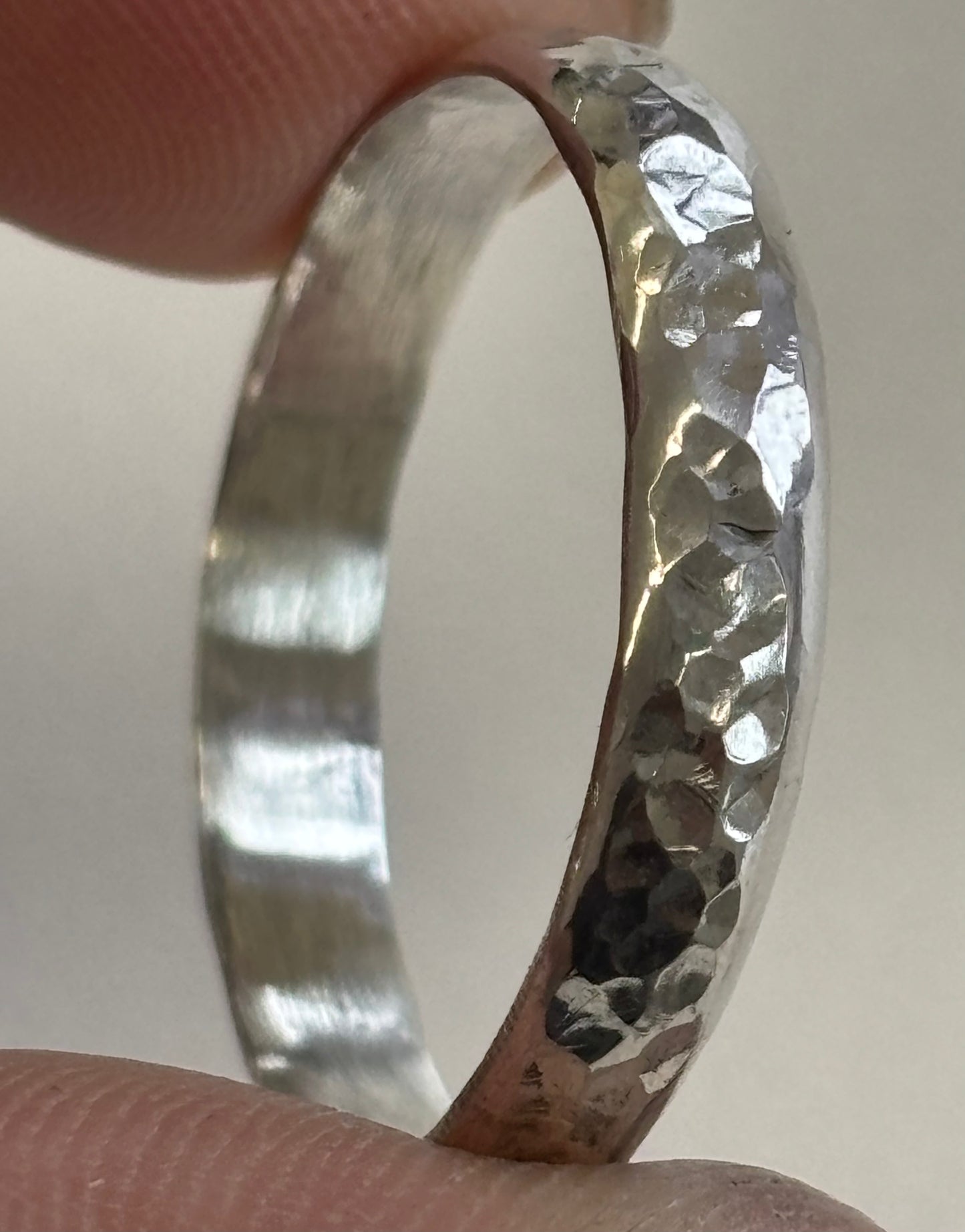 TEXTURED STERLING SILVER RING