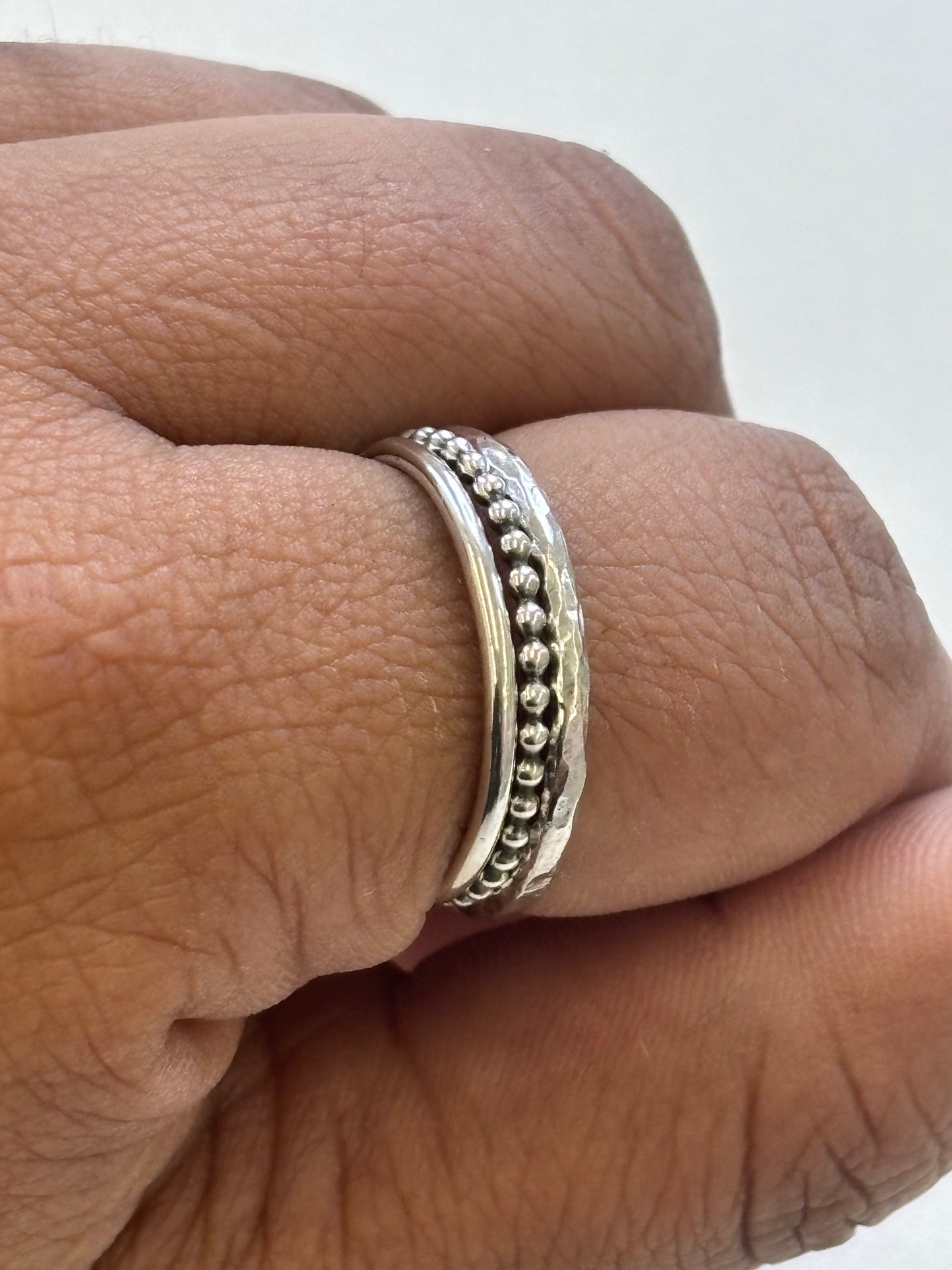 SET OF 3 STERLING SILVER STACKING RINGS